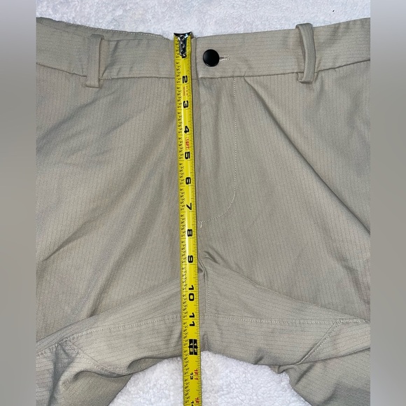 Lululemon Commission Slim Fit Pants Warpstreme Stretch Beige Size 36 - Picture 11 of 12